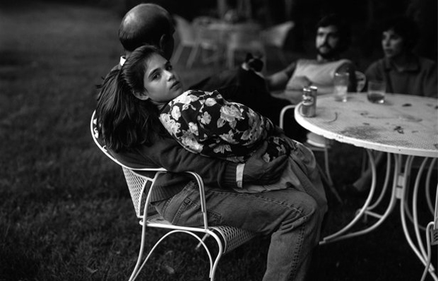 Leah and her Father, 1983–85; from the series At Twelve. © Sally Mann. ; a black and white photograph. 