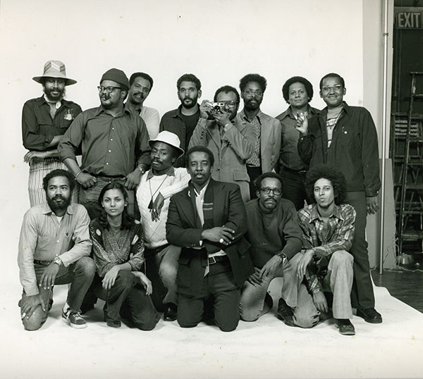 Anthony Barboza, The Founders of Kamoinge, 1973. Ming Smith pictured first row, second from left. Courtesy the artist and Schiffer Publishing