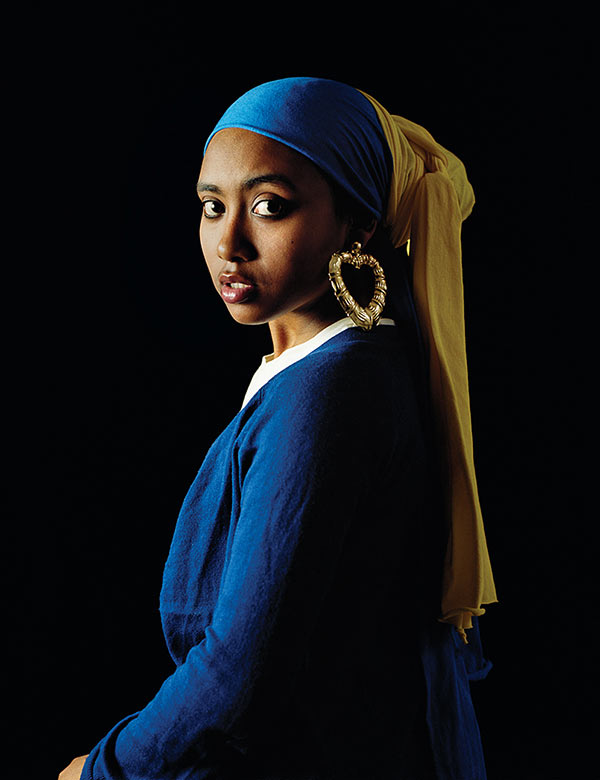 Awol Erizku, Girl with a Bamboo Earring, 2009