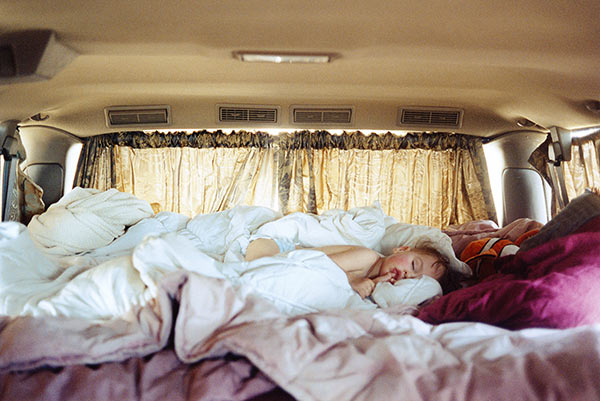 Justine Kurland, Untitled (Sleeping in Van), 2006 Courtesy the artist