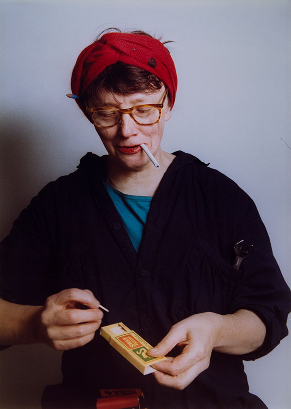 Jo Spence, Photo Therapy: My Mother as a War Worker (with Rosy Martin), 1984 © Terry Dennett and courtesy of the Jo Spence Memorial Archive, Ryerson Image Centre, Toronto