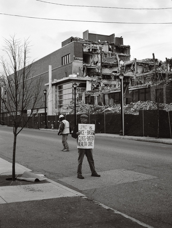 LaToya Ruby Frazier, Mr. Jim Kidd (Campaign for Braddock Hospital; Save Our Community Hospital), 2011 Courtesy the artist, Gavin Brown's Enterprise, New York/Rome, and Michel Rein, Paris/Brussels