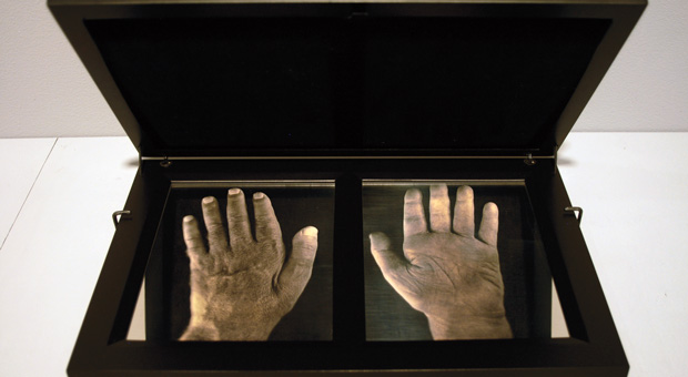 An exhibition of photographs by Chuck Close and poems by Bob Holman on view at Aperture Gallery