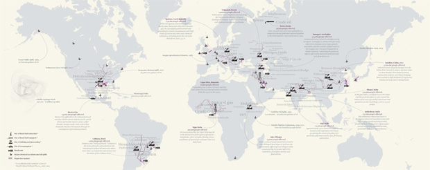 Cancer Alleys Around the World; map