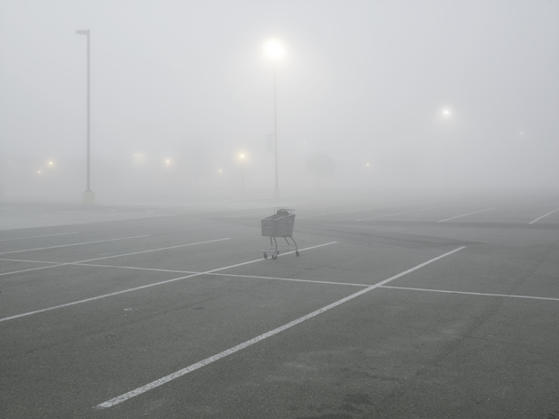 Shopping Cart, Tanger Factory Outlet Center, I-10, Gonzalez, Louisiana, 2010; color photograph