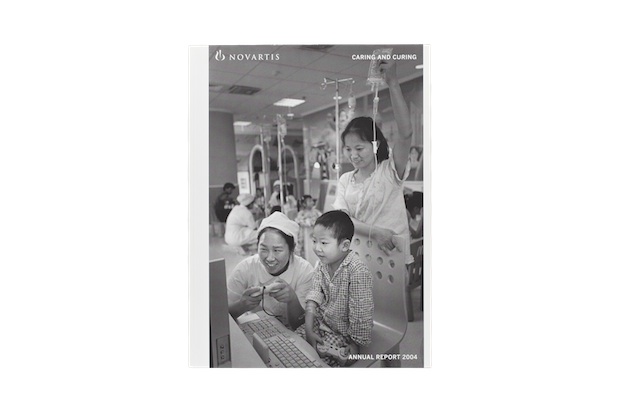 Cover of Novartis AG Annual Report, 2004. Photograph by Cristina Garcia Rodero. color photographs