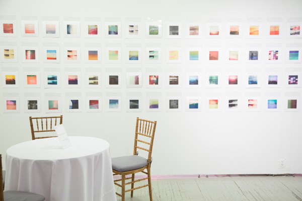 Penelope Umbrico's photographs installed at Aperture's Spring Party on April 17.