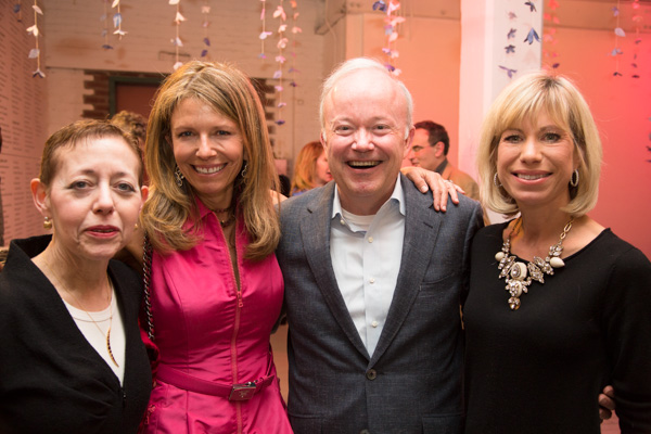 Aperture Board of Trustees chair Cathy Kaplan with fellow Aperture trustees Jessica Nagle, James O'Shaughnessy, and Melissa O'Shaughnessy. Photo by Max Mikulecky