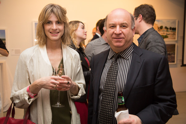 Photographer Hannah Whitaker and Aperture trustee David Solo. Photo by Max Mikulecky