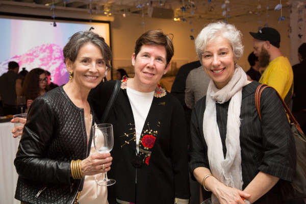 Gallerist Yancey Richardson with Museum of Fine Arts, Boston curators Karen Haas and Anne Havinga. Photo by Adair Ewin