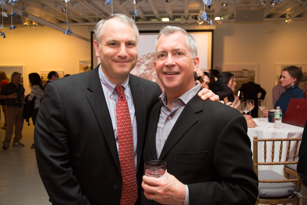 Event co-chair and Aperture trustee Michael Hoeh with Steve Houck. Photo by Max Mikulecky