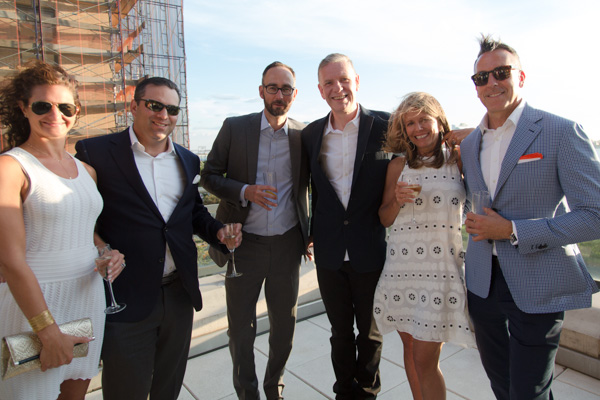 Jessica Levy with Joshua Greenberg of U.S. Trust, Bank of America, Andrew Craven, Aperture Foundation executive director Chris Boot, Aperture Foundation trustee Jessica Nagle, and Rodger Hicks. Photo by Max Mikulecky.