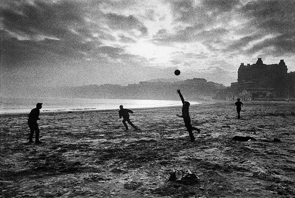 Fishermen playing during their lunch break, Scarborough, Yorkshire, 1967