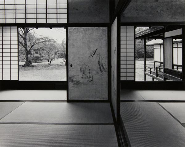 Yasuhiro Ishimoto Katsura Villa / Main Room, right, and the Second Room left, of the Middle Shoin, viewed from the north-east, 1981-1982. Courtesy Peter Blum Gallery, New York