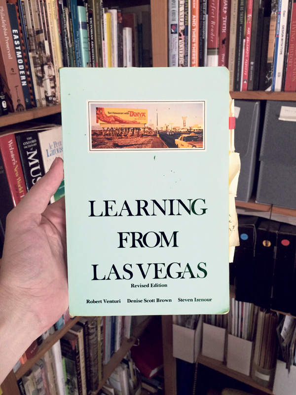 Robert Venturi, Denise Scott Brown, and Steven Izenour, Learning from Las Vegas: The Forgotten Symbolism of Architectural Form, MIT Press Cambridge, Massachusetts, 1977 (second edition)