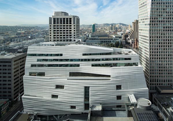 Snøhetta expansion of the new SFMOMA, opening May 14, 2016; photo: © Henrik Kam, courtesy SFMOMA