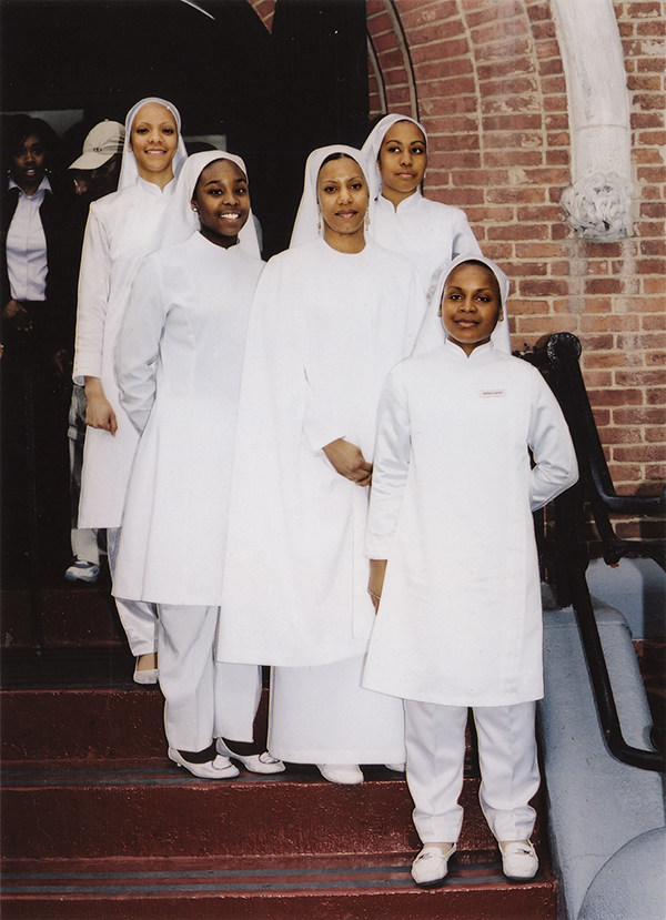 Jamel Shabazz, Muslim Girls Training and General Civilization Class, Harlem, New York, 2010. Courtesy the artist