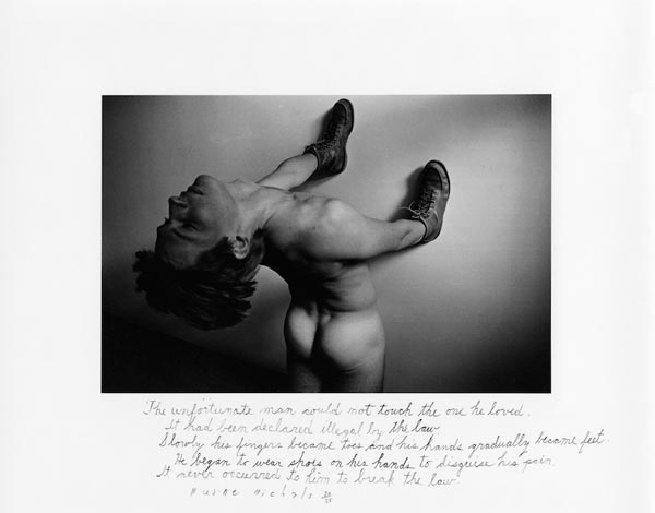 Duane Michals, The Unfortunate Man Could Not Touch the One He Loved, 1976 © Duane Michals. Courtesy of DC Moore Gallery, New Yor