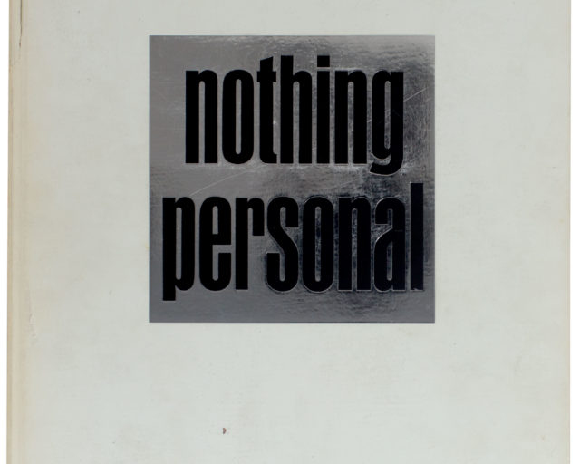 Cover of Richard Avedon and James Baldwin’s Nothing Personal (New York: Atheneum, 1964)