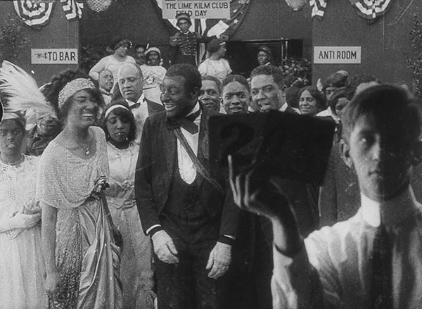 Still from Lime Kiln Field Day Project, 1913, directed by Bert Williams. Courtesy The Museum of Modern Art