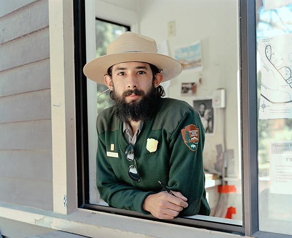 Michael Matthew Woodlee, Chris, Campground Ranger, Tuolumne Meadows Campground, 2014 from the series Yos-E-Mite © and courtesy the artist 