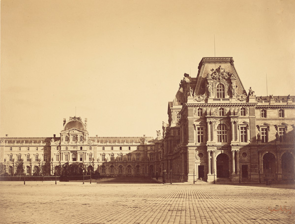 Gustave Le Gray, Mollien Pavilion, the Louvre, 1859. Courtesy The J. Paul Getty Museum, Los Angeles