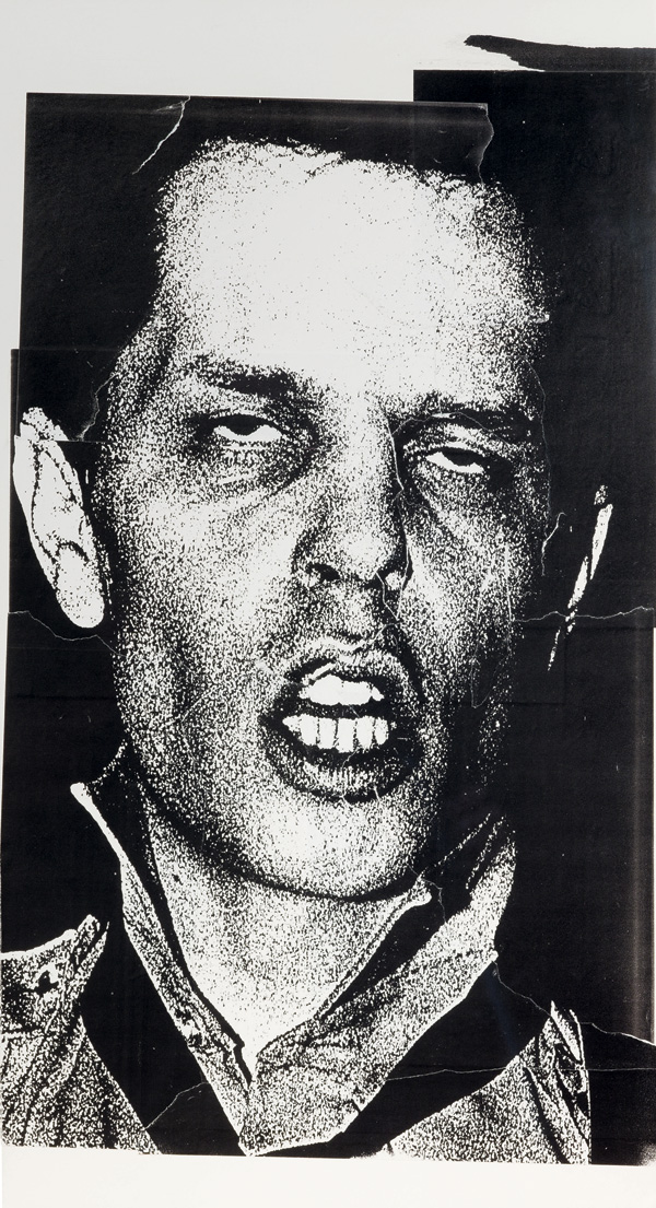 Bruce Conner, FRANKIE FIX, 1977. Collage of photocopies on board. © the artist and courtesy Conner Family Trust and Artists Rights Society (ARS), New York