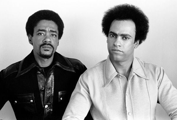 Stephen Shames, Black Panther co-founders Bobby Seale & Huey Newton pose in Huey's penthouse apartment, Oakland, California, 1971Courtesy the artist and Steven Kasher Gallery