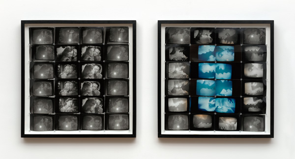 Ellen Cantor, Hold Me My Love, I Want to Die With You, 1996. Photo collage, diptych© the Estate of Ellen Cantor and courtesy Foxy Production