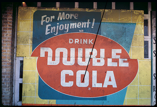 William Christenberry, Double Cola Sign, Beale Street, Memphis, Tennessee, 1966