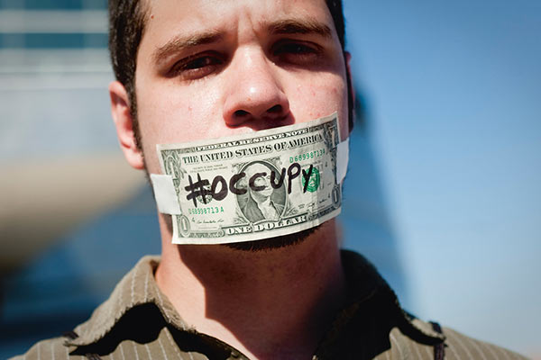 Jeff Lautenberger, Occupy demonstrator in Tulsa, Oklahoma, October 15, 2011 © the artist/AP Photo and courtesy The Tulsa World