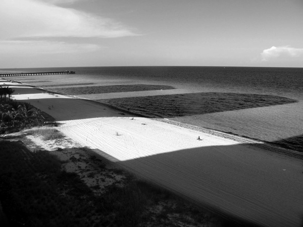 Orestes Gonzalez, Dark Shadows from the Trump Towers Invade the Beach, 2012 Courtesy the artist