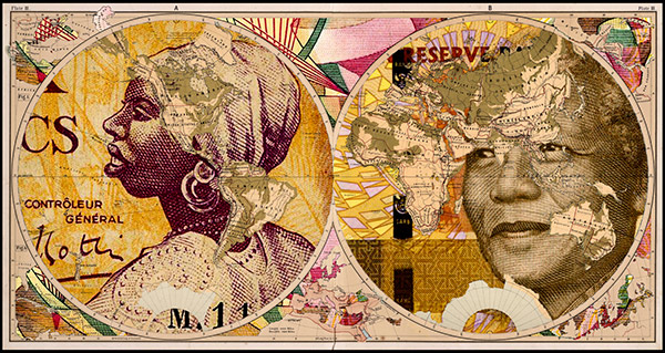 Malala Andrialavidrazana, Figures 1867, Principal Countries of the World, 2015 © the artist and courtesy 50 Golborne, London; Afronova, Johannesburg; and Kehrer, Berlin