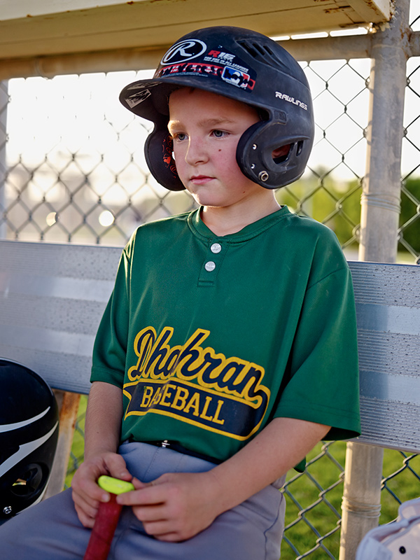 Ayesha Malik, Baseball player in the dugout, October 21, 2016 © the artist 