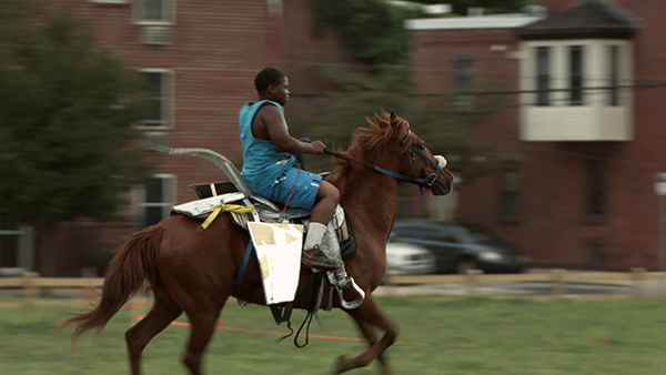 Mohamed Bourouissa, still from Horse Day, 2015 © ADAGP and the artist and courtesy kamel mennour, Paris/London 