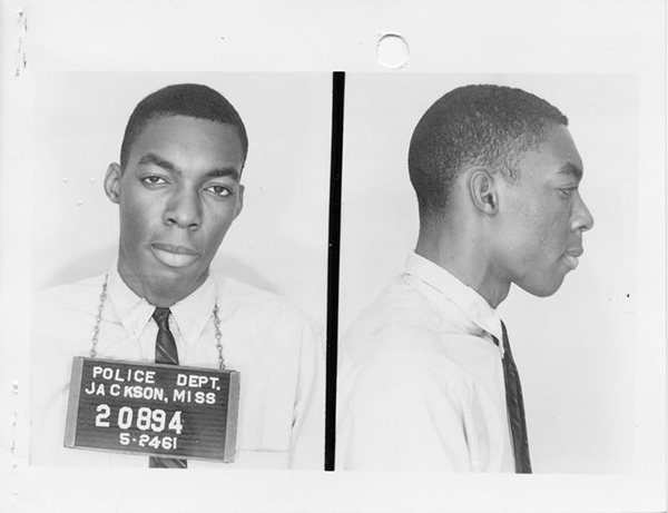 Photographer unknown, Freedom Rider mug shot, May 25, 1961 Courtesy the Archives and Records Services Division, Mississippi Department of Archives and History 