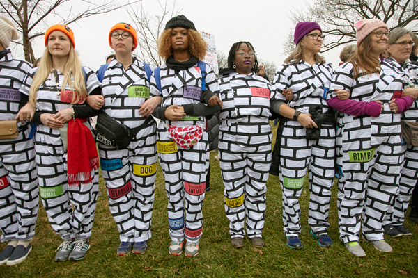 Jeffrey Brandsted, Brick x Brick at DC Women’s March, 2017 Courtesy of FotoFocus