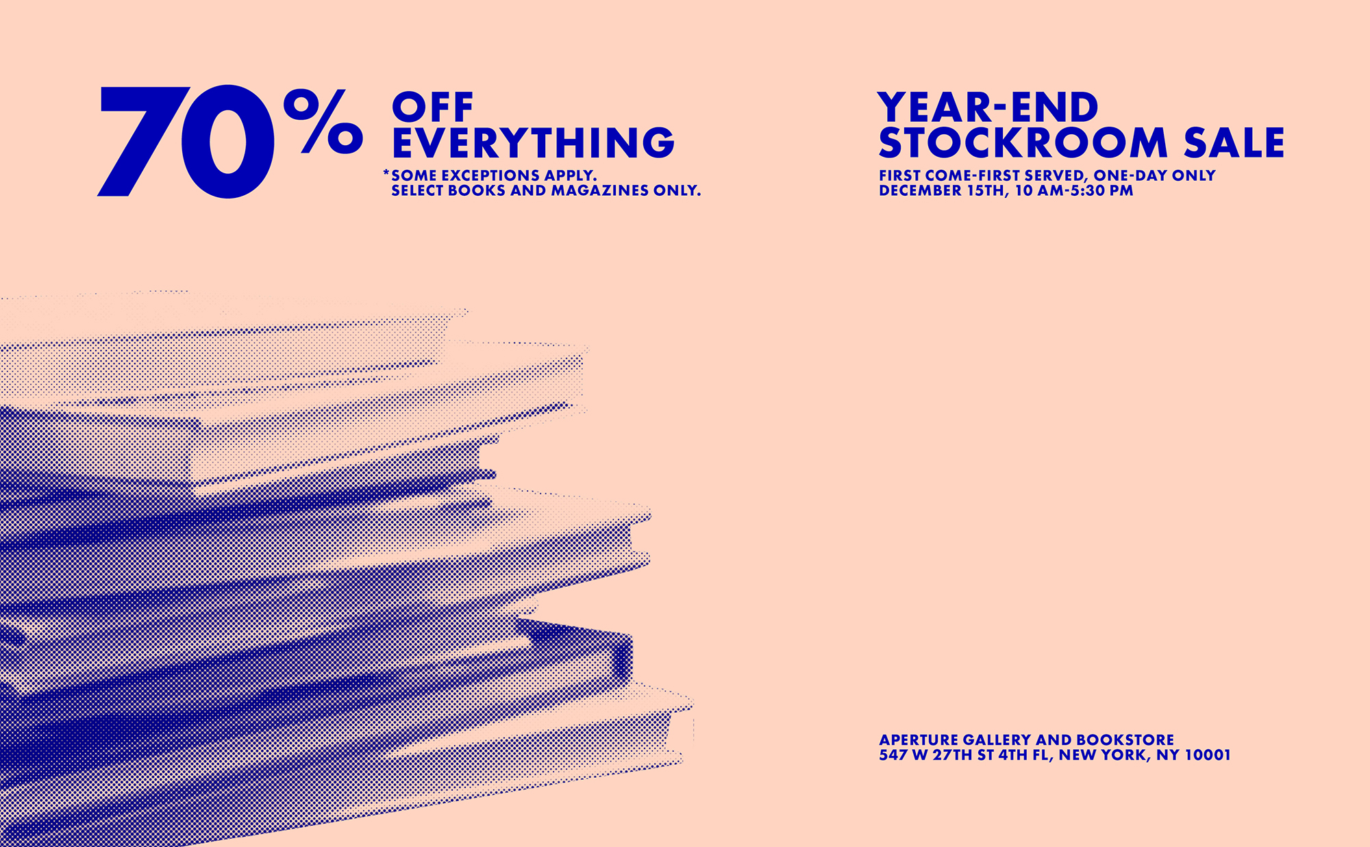 Stockroom Sale — 70% Off Everything