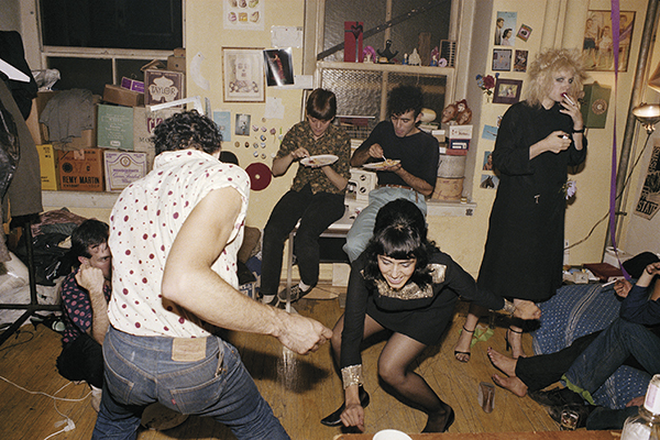 Nan Goldin, color photograph of people dancing