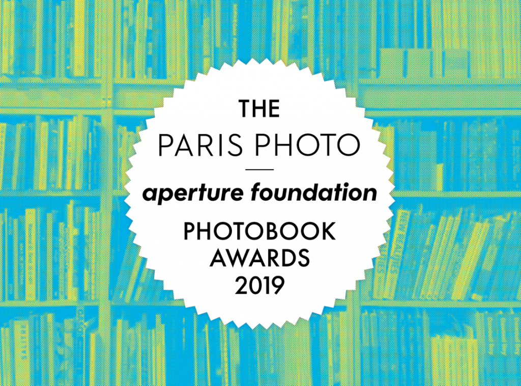 Color image of 2019 PhotoBook Awards Logo and Books