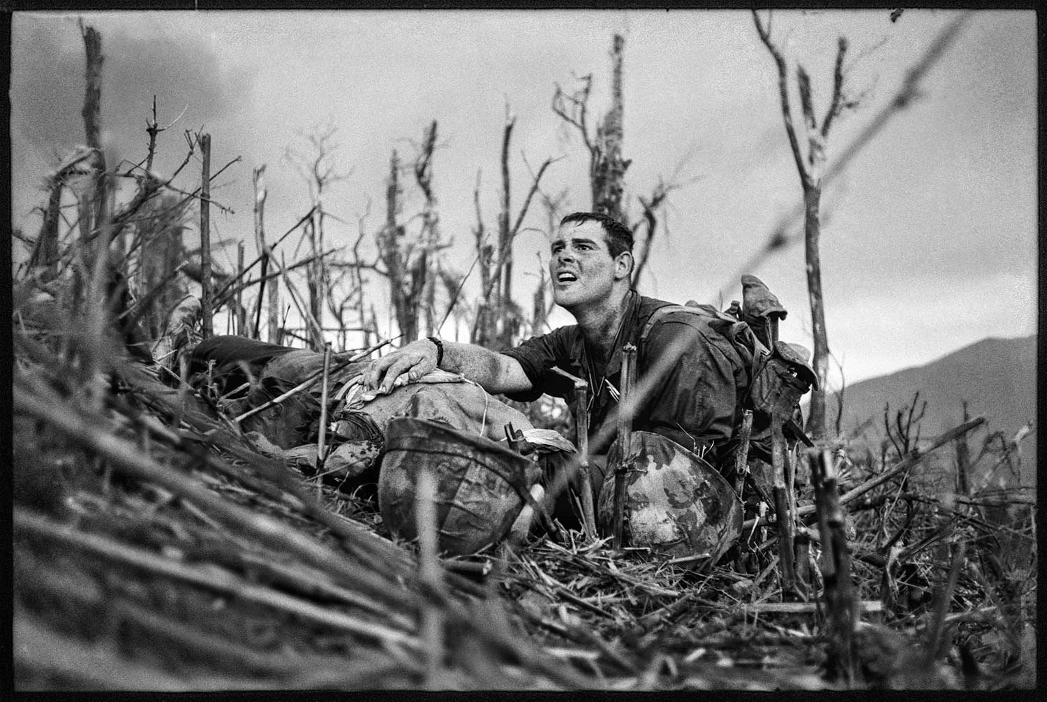 Catherine Leroy, Corpsman in Anguish, 1967