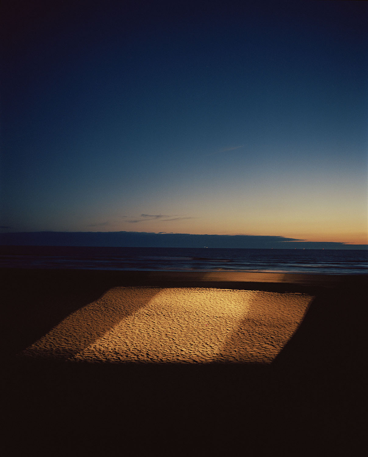 Gregory Halpern, blue, yellow, black landscape