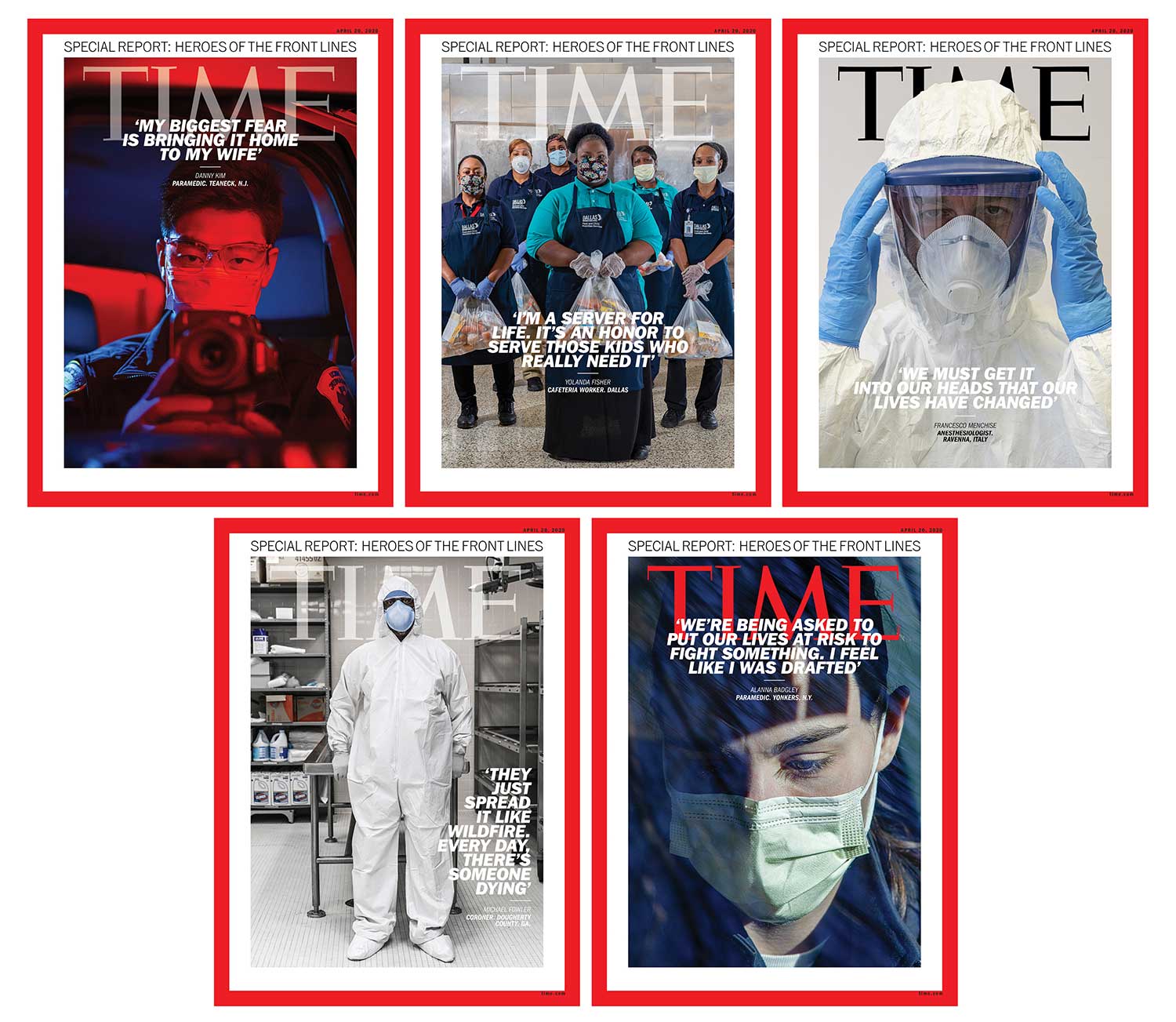 Covers of the April 20, 2020 of TIME