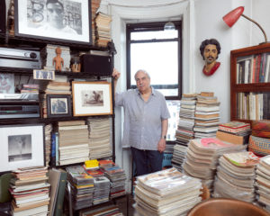 Vince Aletti at home in New York, June 2020