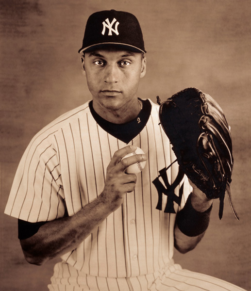 New York Yankees shortstop Derek Jeter, from The Team that George Built: A  Portfolio of the 1998 Yankees