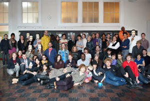 Group portrait of Greater New York artists at MoMA PS1, 2010