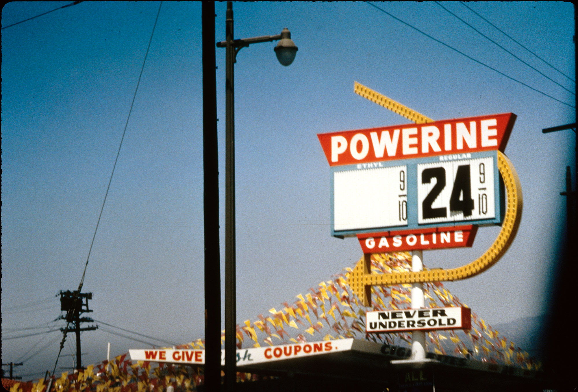 Sister Corita Kent, Mark C. Bloome gas station, 1964