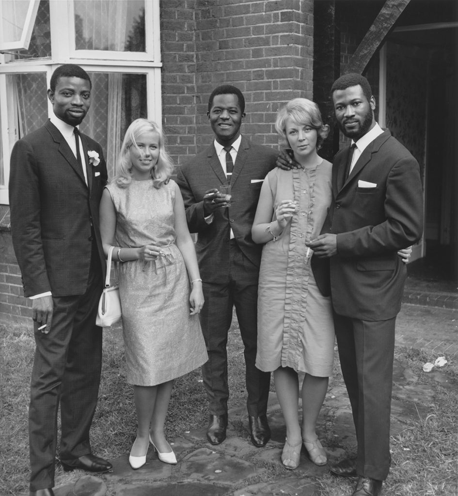 James Barnor, A group of friends photographed during Mr. And Mrs Sackey’s wedding, London, ca. 1966