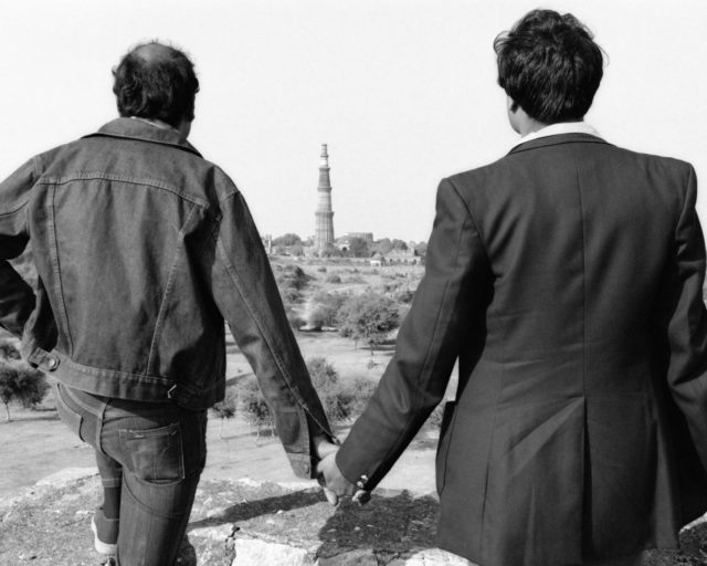 Sunil Gupta, Towards an Indian Gay Image, Qutb Minar 2, 1983