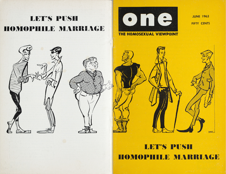 Let’s Push Homophile Marriage, ONE magazine, 1963
